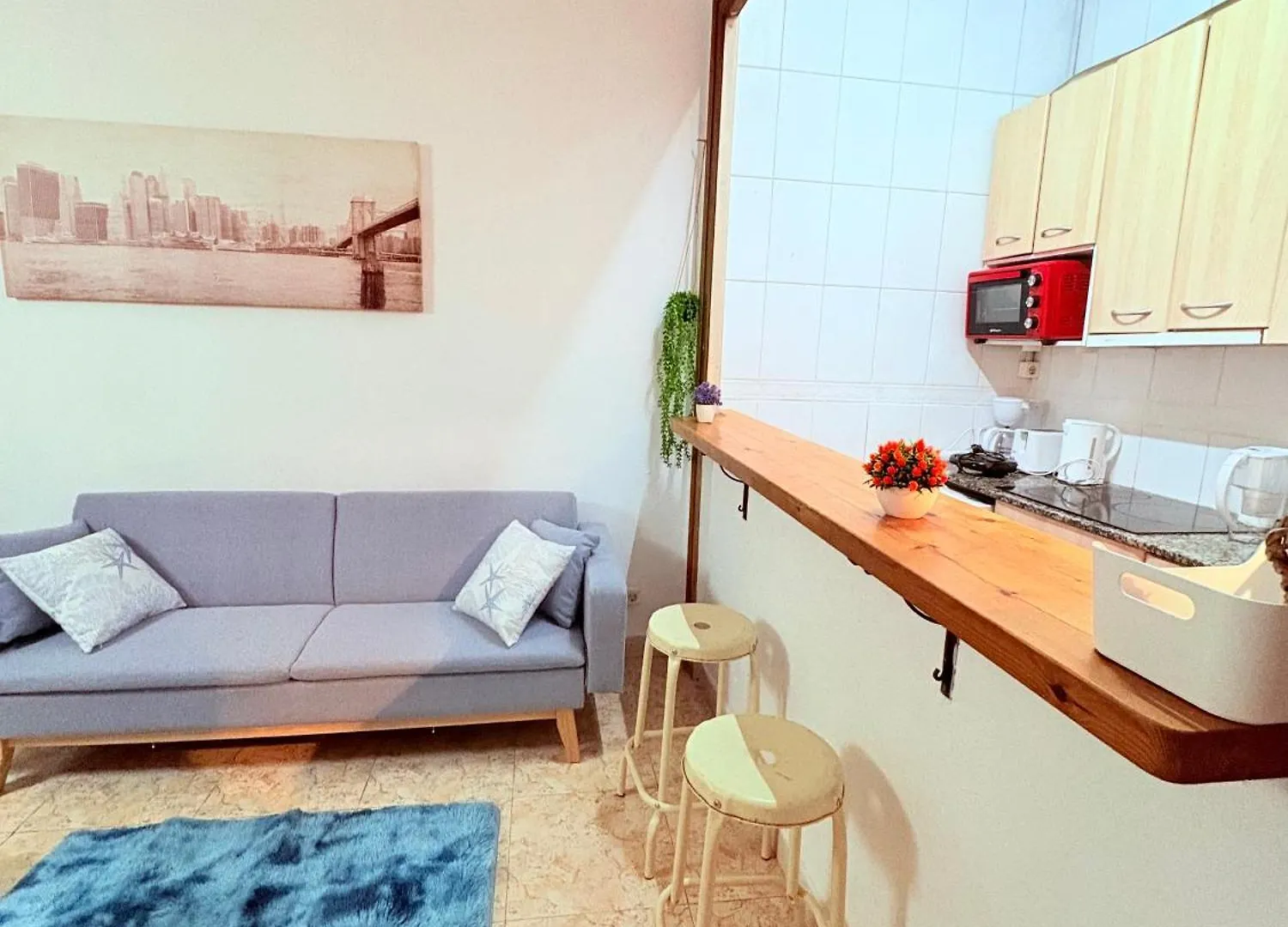 Amazing And Stylish Flat For 4 People With Breakfast Included 2 Blocks Away From Poblenou Beach برشلونة إسبانيا